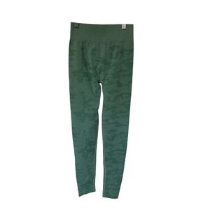 NVGTN Camo Seamless Leggings Women Small Green Excellent Scrunch Butt High Waist